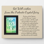 Get Well Crystal Fairy Fotoplatte (Vorderseite)