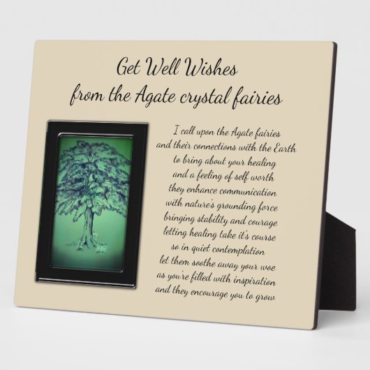 Get Well Crystal Fairy Fotoplatte (Seite)