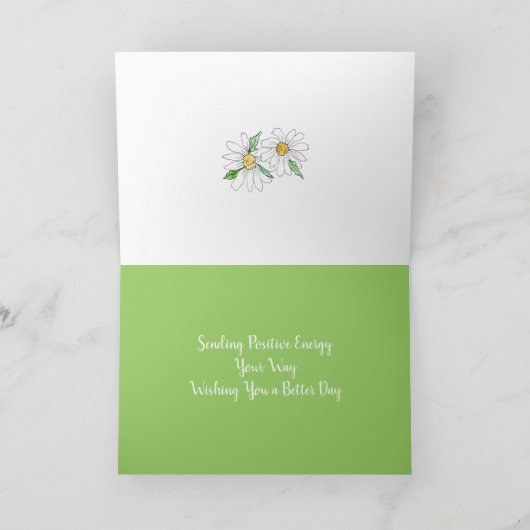 Get Well Daisies Card Karte (Innenseite)