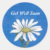 Get Well Daisy Sticker (Vorderseite)