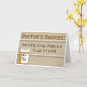 Get Well - Doctor's Orders Karte (Gelbe Blume)