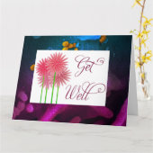 "Get Well"-Faltkarte Karte (Gelbe Blume)