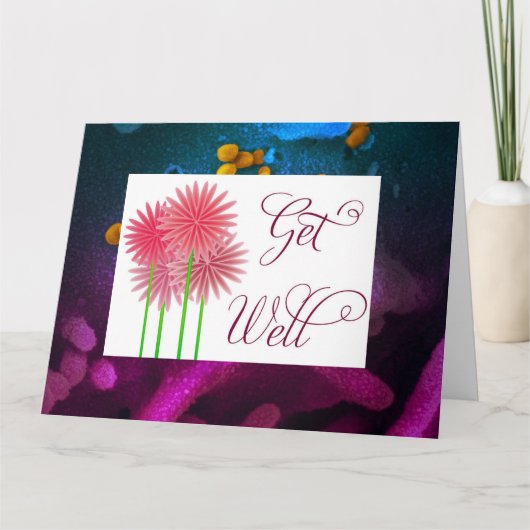 "Get Well"-Faltkarte Karte (Vorderseite)