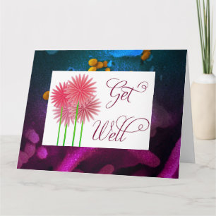 "Get Well"-Faltkarte Karte