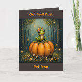 Get Well Fast Pet Frog Karte (Vorderseite)