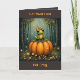 Get Well Fast Pet Frog Karte
