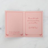 Get Well Flamingo Card Karte (Innenseite)