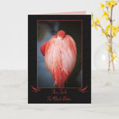 Get Well Flamingo Card Karte (Gelbe Blume)