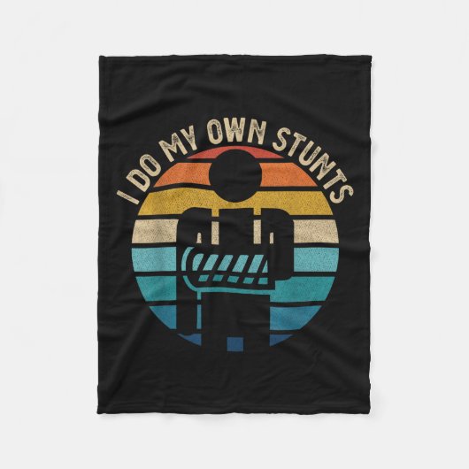 Get Well Funny Injury Hand Wrist, I Do My Own Stun Fleecedecke (Vorderseite)