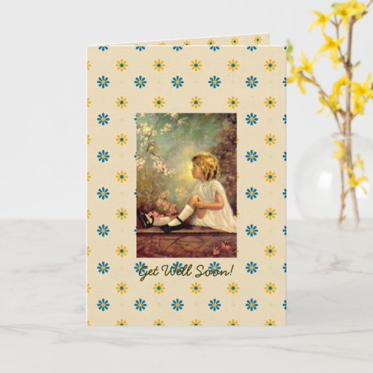 Get Well-Gebetskarte Karte (Gelbe Blume)