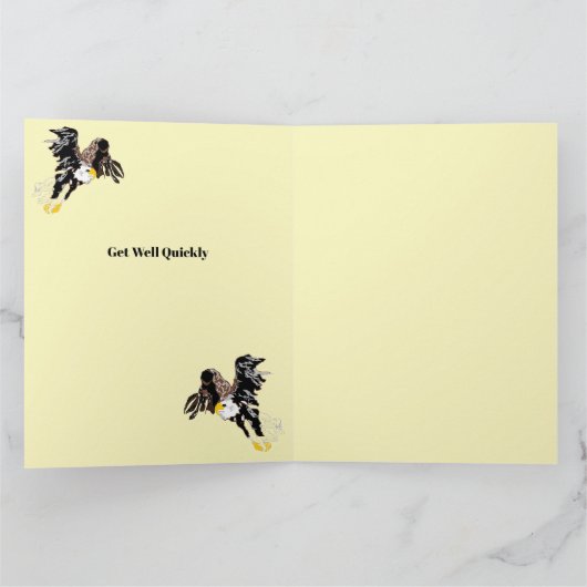 Get Well Greeting Card : American Bald Eagle Karte (Innenseite)
