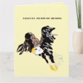 Get Well Greeting Card : American Bald Eagle Karte (Vorderseite)