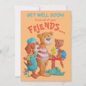 Get Well Greetings Card. Dankeskarte (Vorderseite)