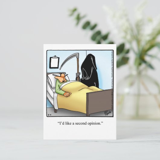 Get Well Humor Postcard Postkarte (Stehend Vorderseite)