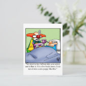 Get Well Humor Postcard Postkarte (Stehend Vorderseite)