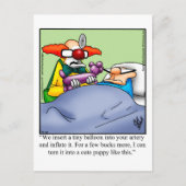 Get Well Humor Postcard Postkarte (Vorderseite)