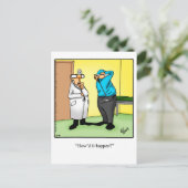 Get Well Humor Postcard Postkarte (Stehend Vorderseite)