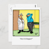 Get Well Humor Postcard Postkarte (Vorne/Hinten)