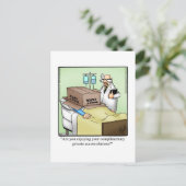 Get Well Humor Postcard Postkarte (Stehend Vorderseite)