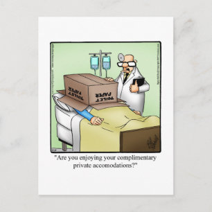 Get Well Humor Postcard Postkarte