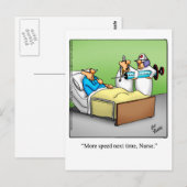 Get Well Humor Postcard Postkarte (Vorne/Hinten)