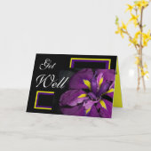 Get Well Iris Karte (Gelbe Blume)