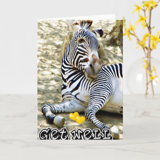 Get Well_ Karte (Gelbe Blume)