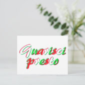 Get Well-Karte Postkarte (Stehend Vorderseite)