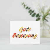 Get Well-Karte Postkarte (Stehend Vorderseite)