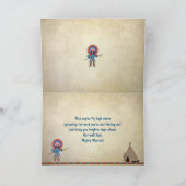 Get Well - Kids - Native Indian Fun Card Karte (Innenseite)