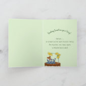 Get Well - Mouse in Tea Cup Resting Karte (Innenseite)