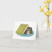 Get Well - Niedlich Yorkshire Terrier - Yorkie - B Karte (Gelbe Blume)