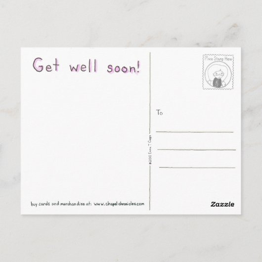 Get Well Postcard Postkarte (Rückseite)