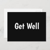 Get Well Postcard Postkarte (Vorne/Hinten)