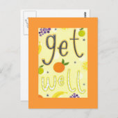 Get Well Postcard Postkarte (Vorne/Hinten)
