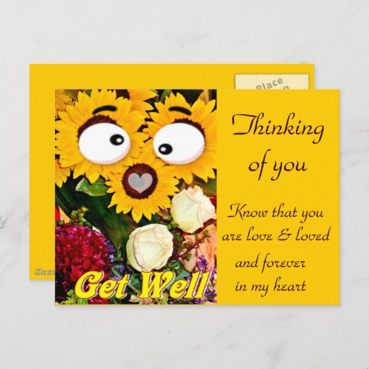 Get Well_ Postkarte (Vorne/Hinten)