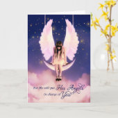 Get Well Psalms 91:11 Scripture Angel Karte (Gelbe Blume)