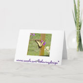 Get Well- Siberian Iris 2 Karte (Rückseite)