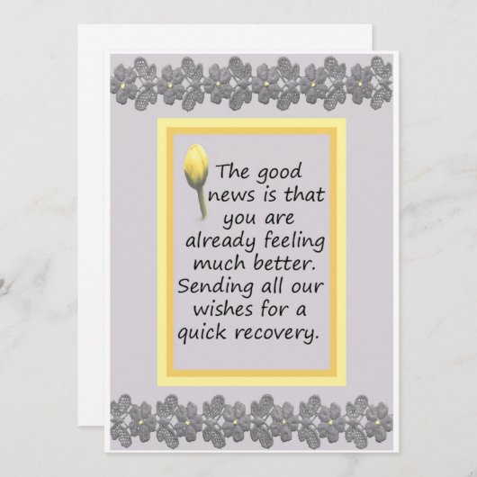 Get Well-Single-Karte für Co-Worker (Vorne/Hinten)