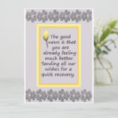 Get Well-Single-Karte für Co-Worker (Stehend Vorderseite)