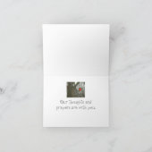 "GET WELL SOON"/BRIGHT RED CARDINAL ON TREE BRANCH KARTE (Innenseite)