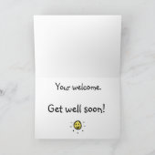 Get Well Soon- Budgie Karte (Innenseite)