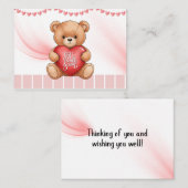 Get Well Soon Card Mitteilungskarte (Vorne/Hinten)