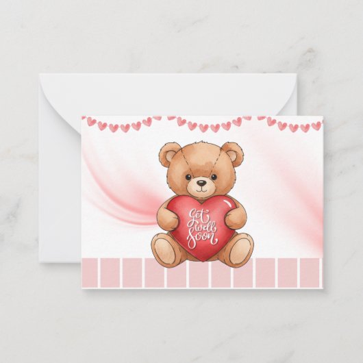 Get Well Soon Card Mitteilungskarte (Vorderseite)