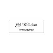 Get Well Soon Cursive Script with Sender's Name Permastempel (Design)