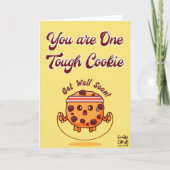 Get Well Soon - Cute Cookie Card Karte (Vorderseite)