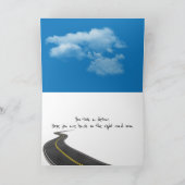 Get Well Soon Detour Sign Karte (Innenseite)