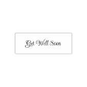Get Well Soon Elegant Cursive Script Template Permastempel (Design)