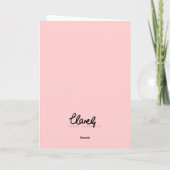 Get Well Soon Flowers Karte (Rückseite)