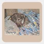 Get Well Soon in German Sticker (Vorderseite)